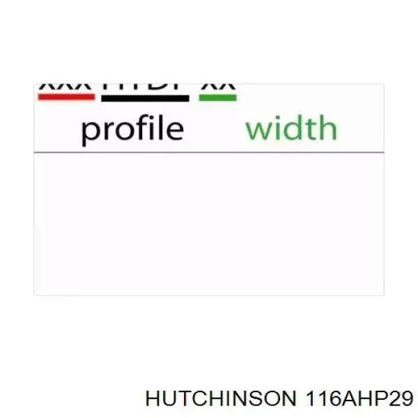 116AHP29 Hutchinson ремень грм