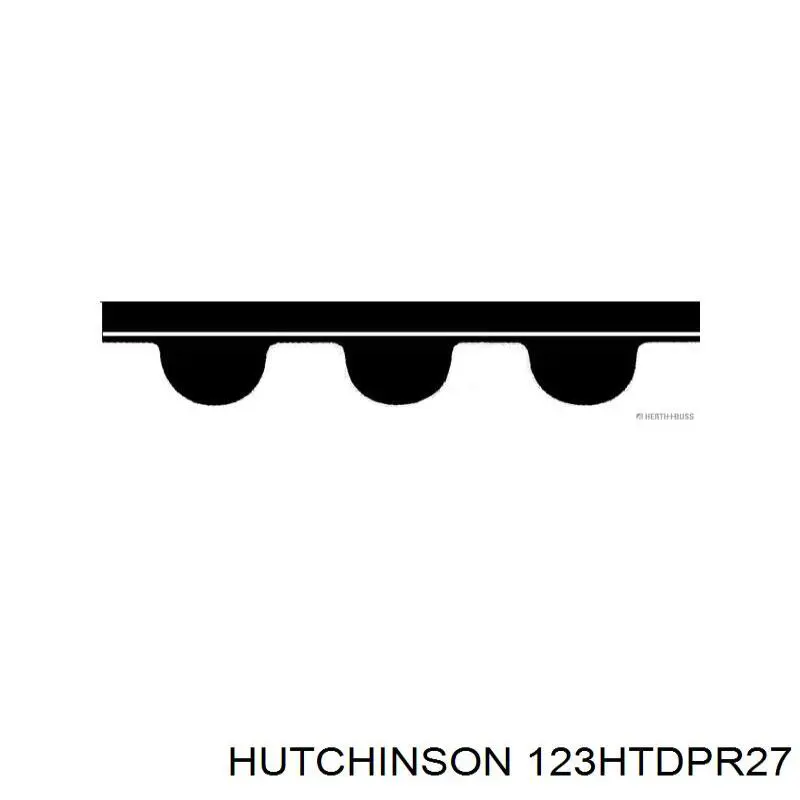 Купить 123HTDPR27 Hutchinson Ремень газораспределительного механизма