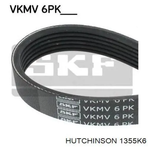 Купить 1355K6 Hutchinson Ремень генератора