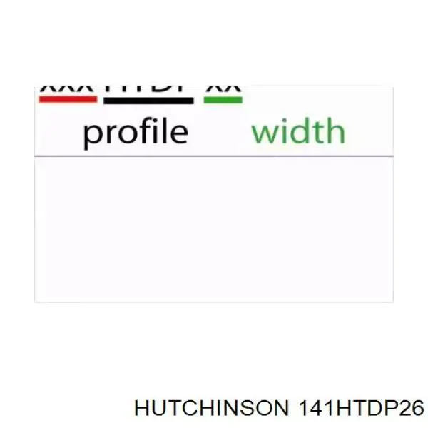 Correa distribucion 141HTDP26 Hutchinson