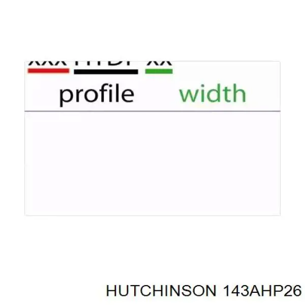 143AHP26 Hutchinson ремень грм