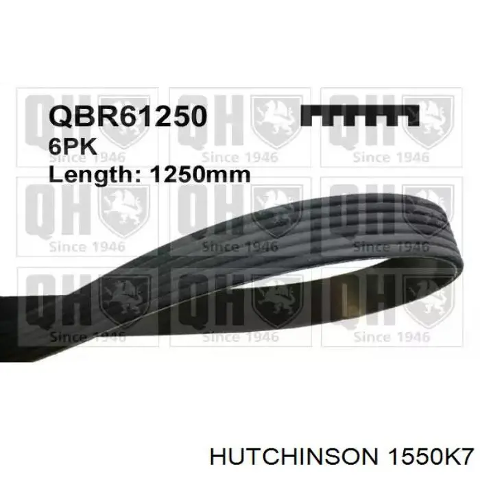 Клиновый ремень Hutchinson 1550K7 цена, от 19.00 USD