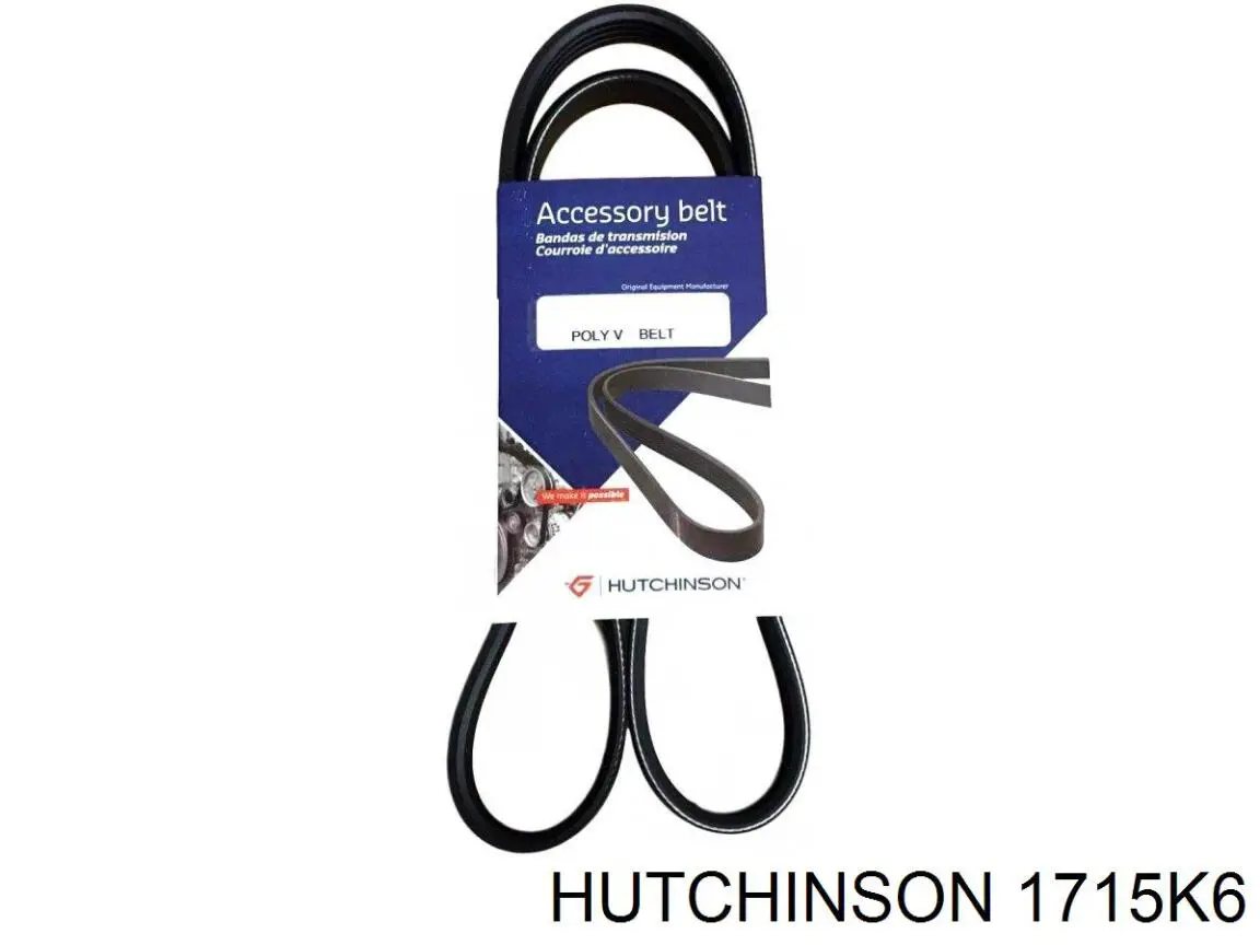 Клиновый ремень Hutchinson 1715K6 цена, от 13.12 USD