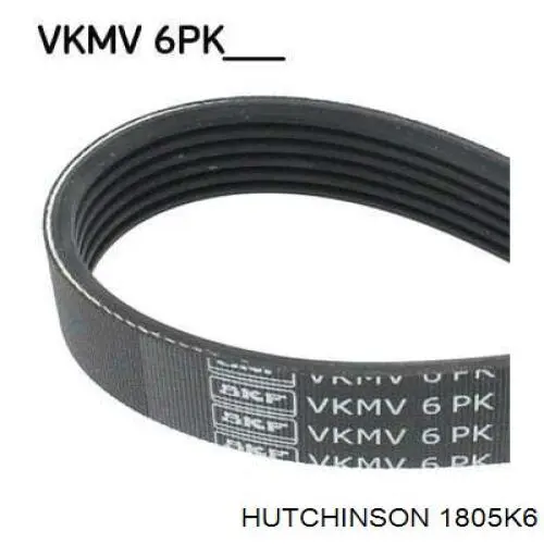 Клиновый ремень Hutchinson 1805K6 цена, от 14.43 USD
