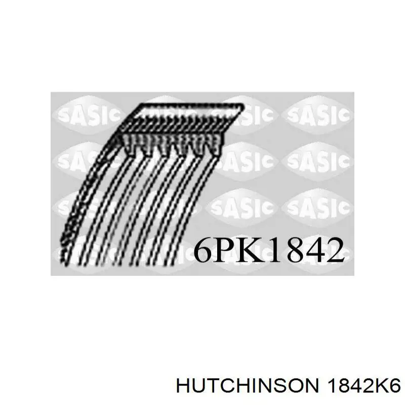 Купить 1842K6 Hutchinson Ремень генератора