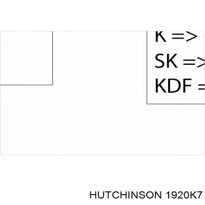 Купить 1920K7 Hutchinson Ремень генератора