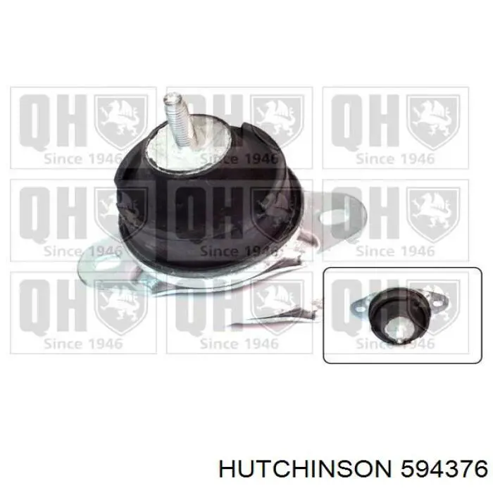Правая подушка двигателя 594376 Hutchinson