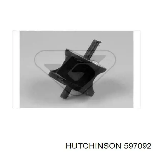 597092 Hutchinson подушка трансмиссии (опора коробки передач)