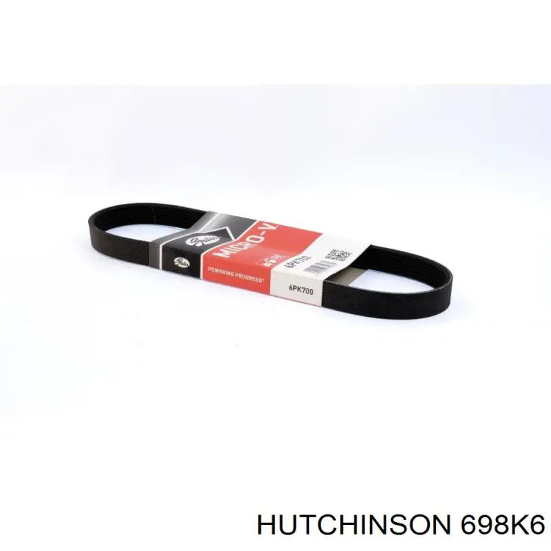 Ремень генератора 698K6 Hutchinson