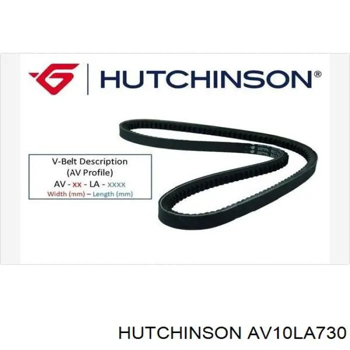 AV10LA730 Hutchinson Поликлиновый ремень