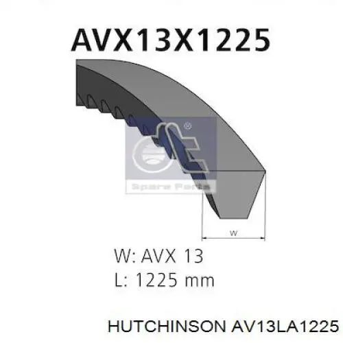 AV13LA1225 Hutchinson Поликлиновый ремень