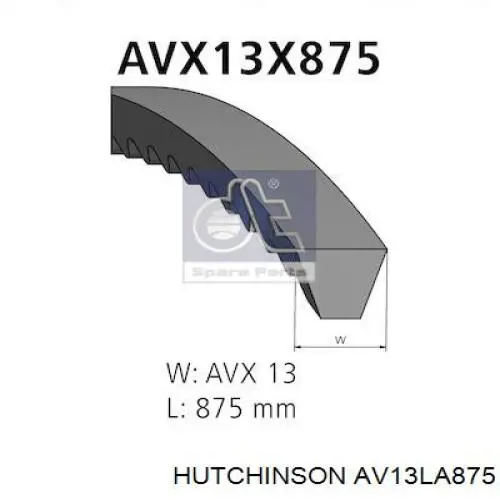AV13LA875 Hutchinson Поликлиновый ремень