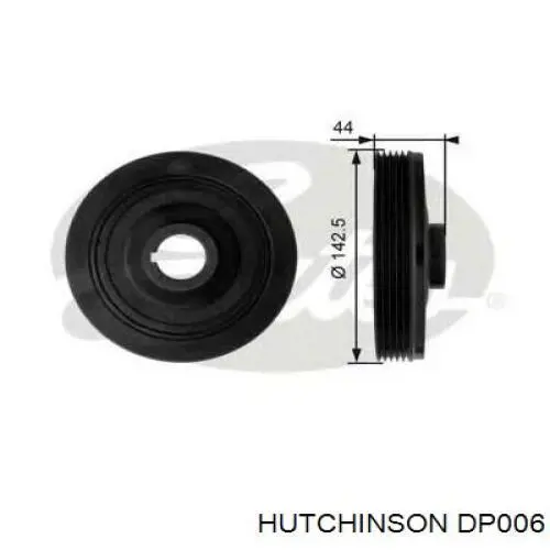 DP006 Hutchinson Шкив коленчатого вала