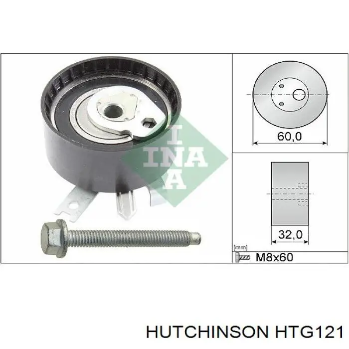 Купить HTG121 Hutchinson Ролик натяжителя газораспределительного ремня