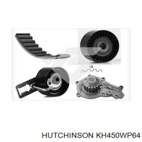 Kit correa de distribución KH450WP64 Hutchinson