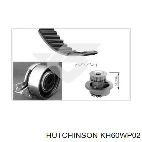KH60WP02 Hutchinson комплект грм