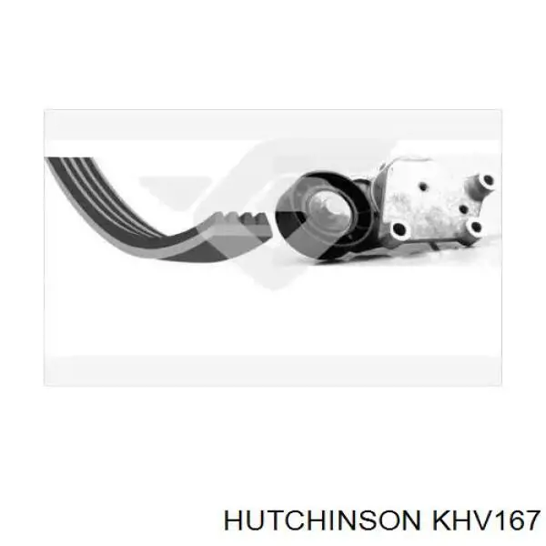 KHV167 Hutchinson ремень агрегатов приводной, комплект
