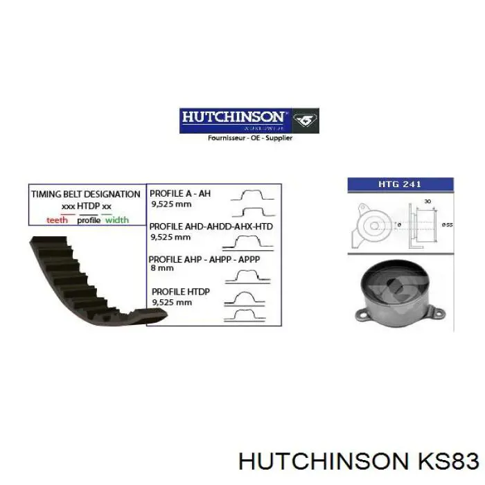 Опора переднего амортизатора KS83 Hutchinson