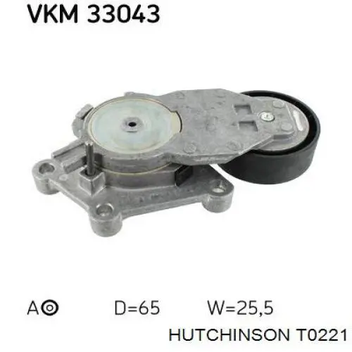 Роликовий модуль натяжителя ремня Hutchinson T0221 цена, от 27.10 USD