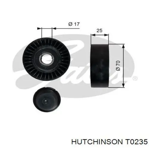 Натяжной ролик T0235 Hutchinson