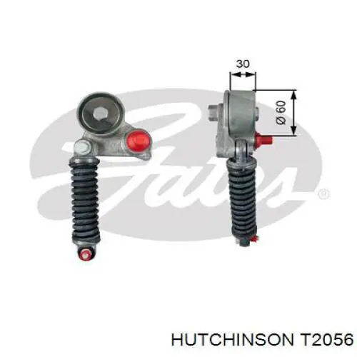 Купить T2056 Hutchinson Натяжитель приводного ремня