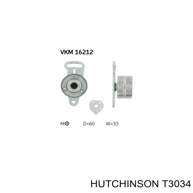 Роликовий модуль натяжителя ремня Hutchinson T3034 цена, от 99.59 USD
