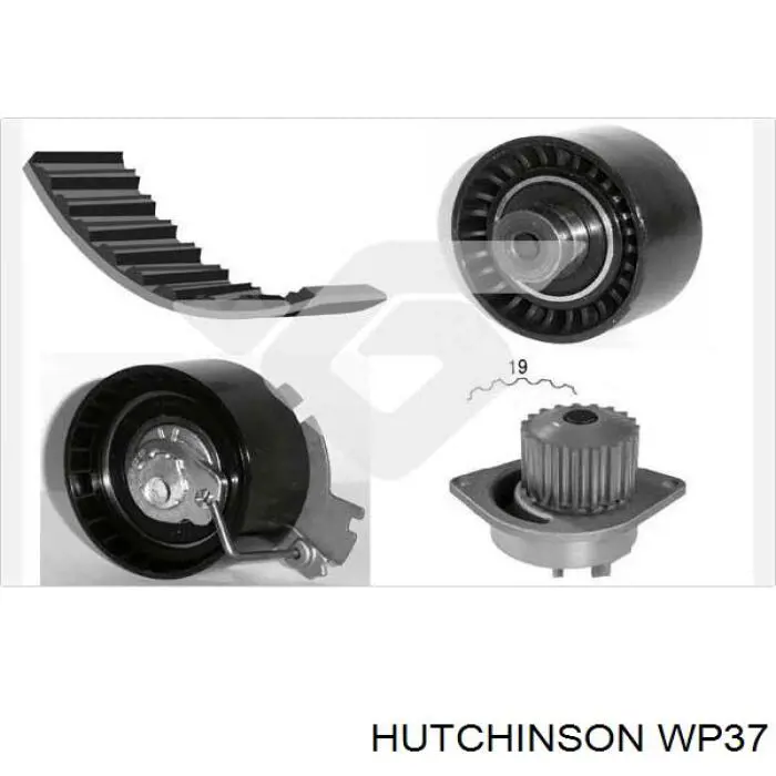 Bomba de agua WP37 Hutchinson
