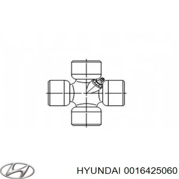 Купить 0016425060 Hyundai/Kia Крестовина карданного вала заднего