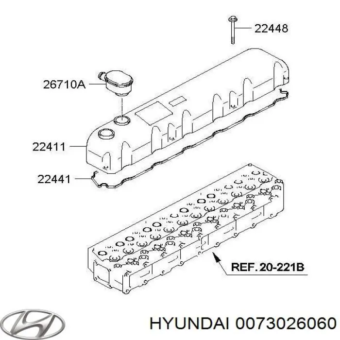 0073026060 Hyundai/Kia respiro da carcaça do eixo traseiro