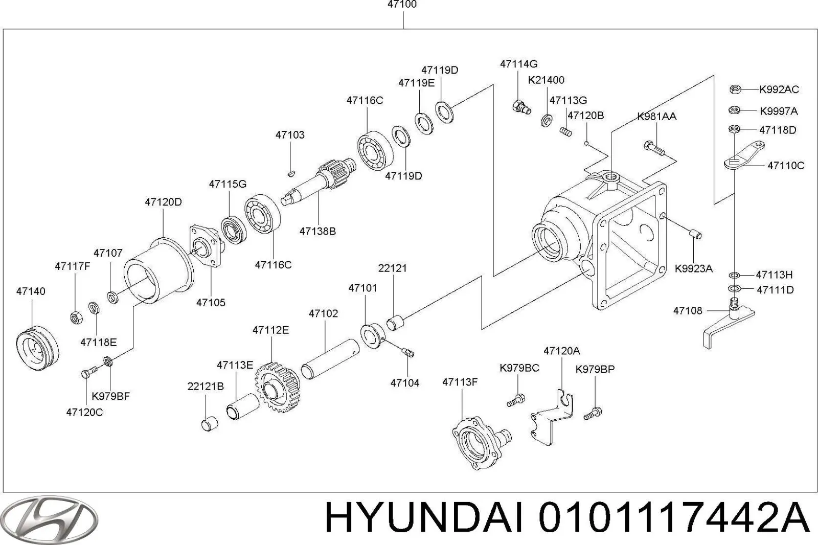 0101117442A Hyundai/Kia 