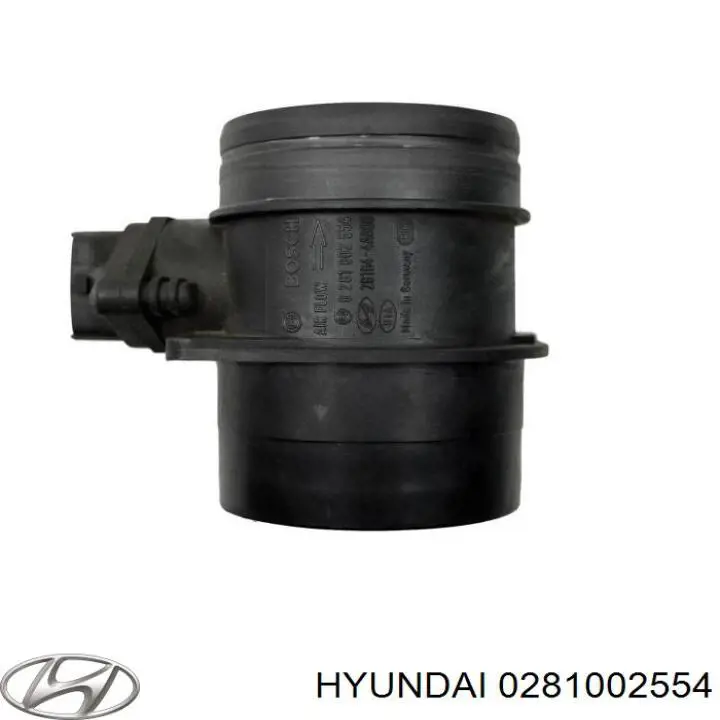 Купить 0281002554 Hyundai/Kia Воздухомер