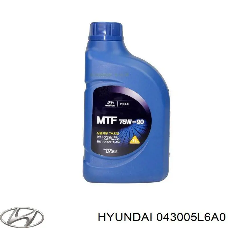  Масло трансмиссионное Hyundai/Kia Gear Oil 75W-90 GL-3|GL-4 6 л (043005L6A0)