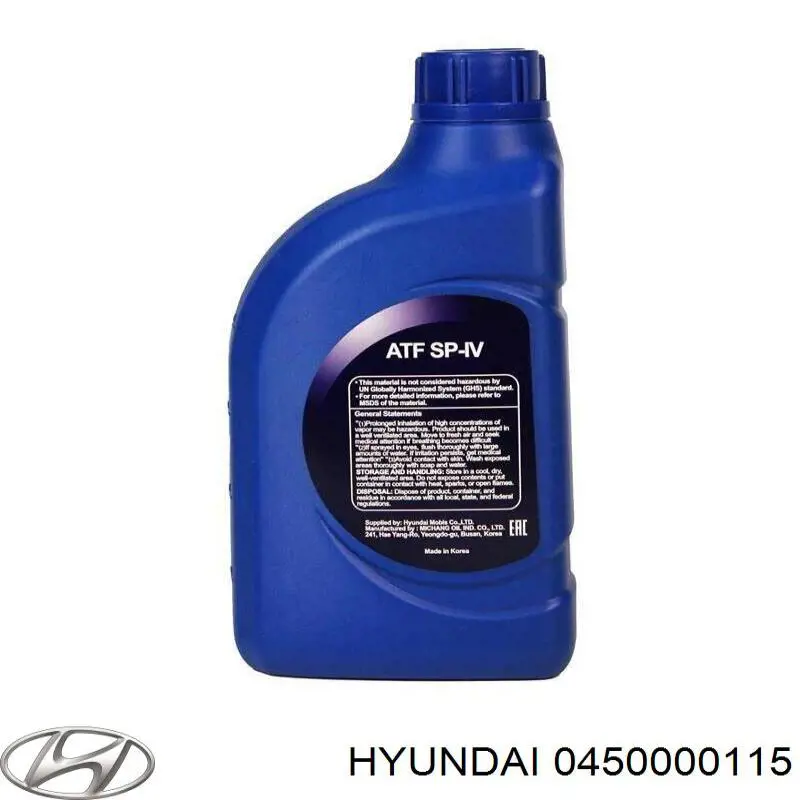 0450000115 HYUNDAI Aceite caja de cambios original y equivalente