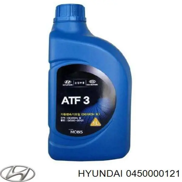  Масло трансмиссионное Hyundai/Kia ATF 3 1 л (0450000121)