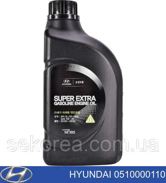 Моторное масло Hyundai/Kia Super Extra Gasoline 5W-30 Полусинтетическое 1л (0510000110)
