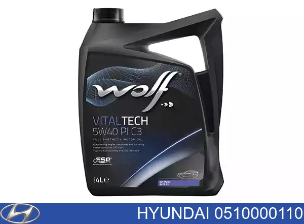 Трансмиссионное масло 0510000110 Hyundai/Kia