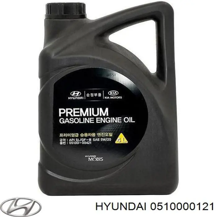 Моторное масло Hyundai/Kia Premium Gasoline 5W-20 Полусинтетическое 1л (0510000121)