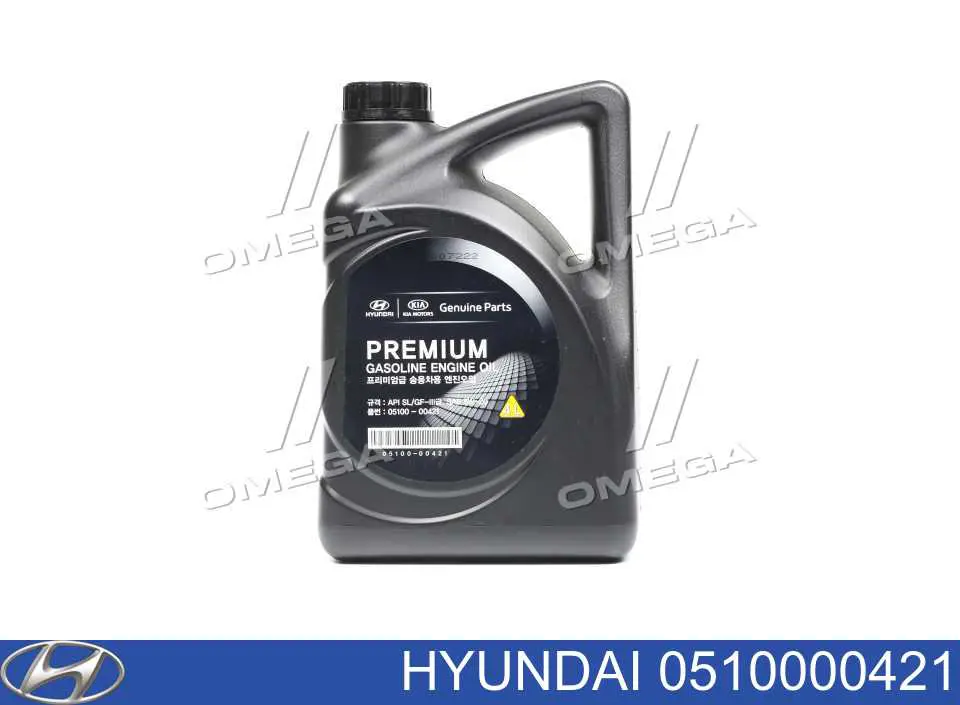 Моторное масло Hyundai/Kia Premium Gasoline 5W-20 Полусинтетическое 4л (0510000421)