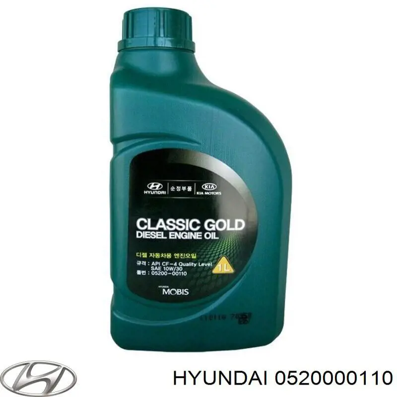 Моторное масло Hyundai/Kia ClassGoldDies 10W-30 Минеральное 1л (0520000110)