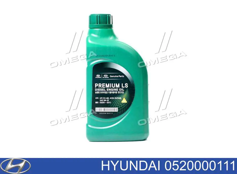 Моторное масло Hyundai/Kia Premium LS Diesel 5W-30 Полусинтетическое 1л (0520000111)