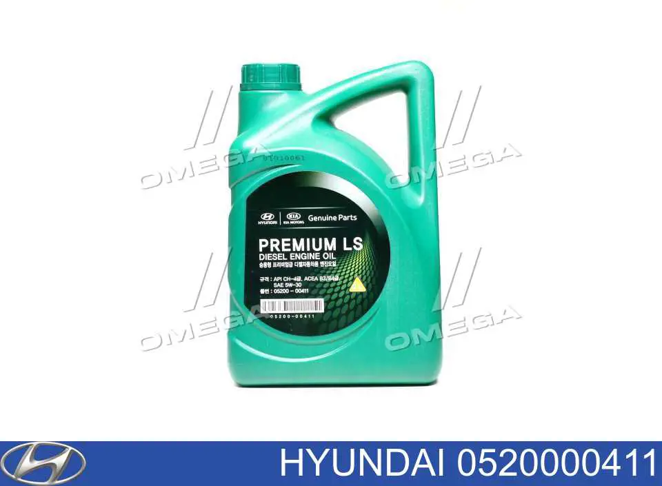 Моторное масло Hyundai/Kia Premium LS Diesel 5W-30 Полусинтетическое 4л (0520000411)