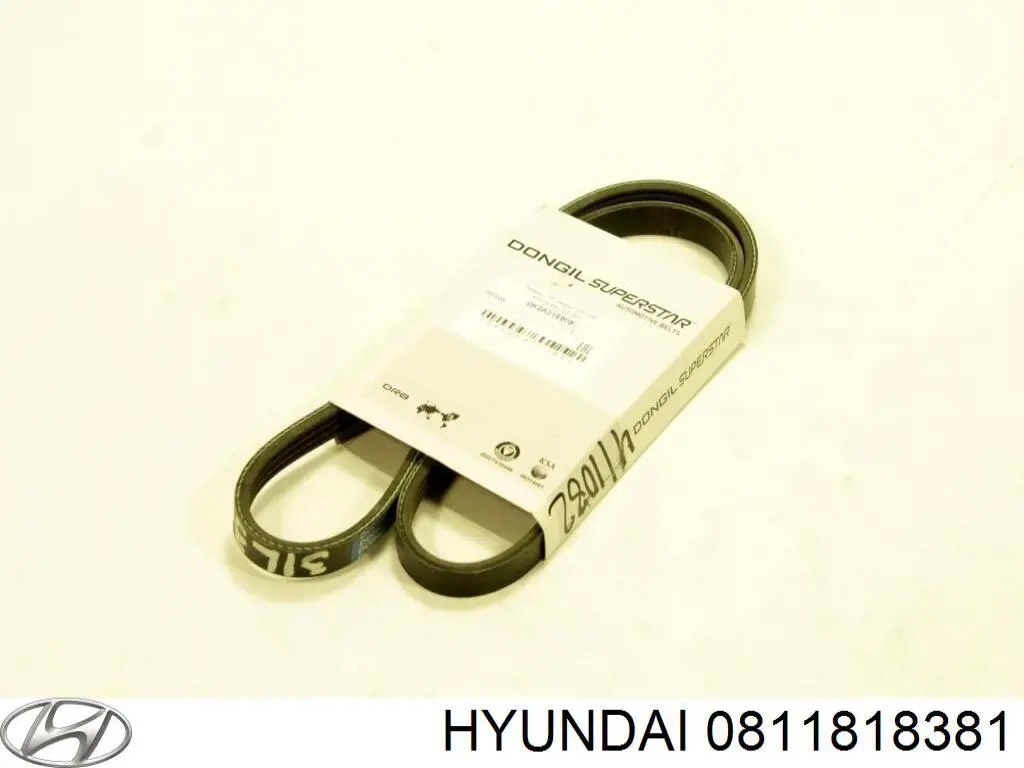 Ремень генератора 0811818381 Hyundai/Kia