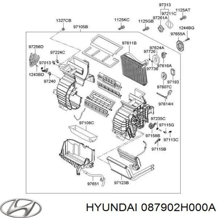 Купить 087902H000A Hyundai/Kia Фильтр салона угольный