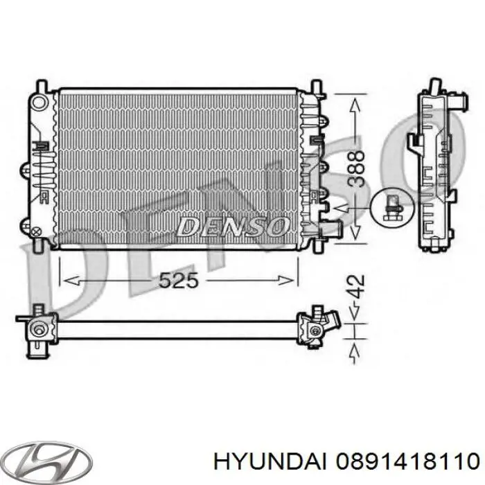 Свечи зажигания 0891418110 Hyundai/Kia