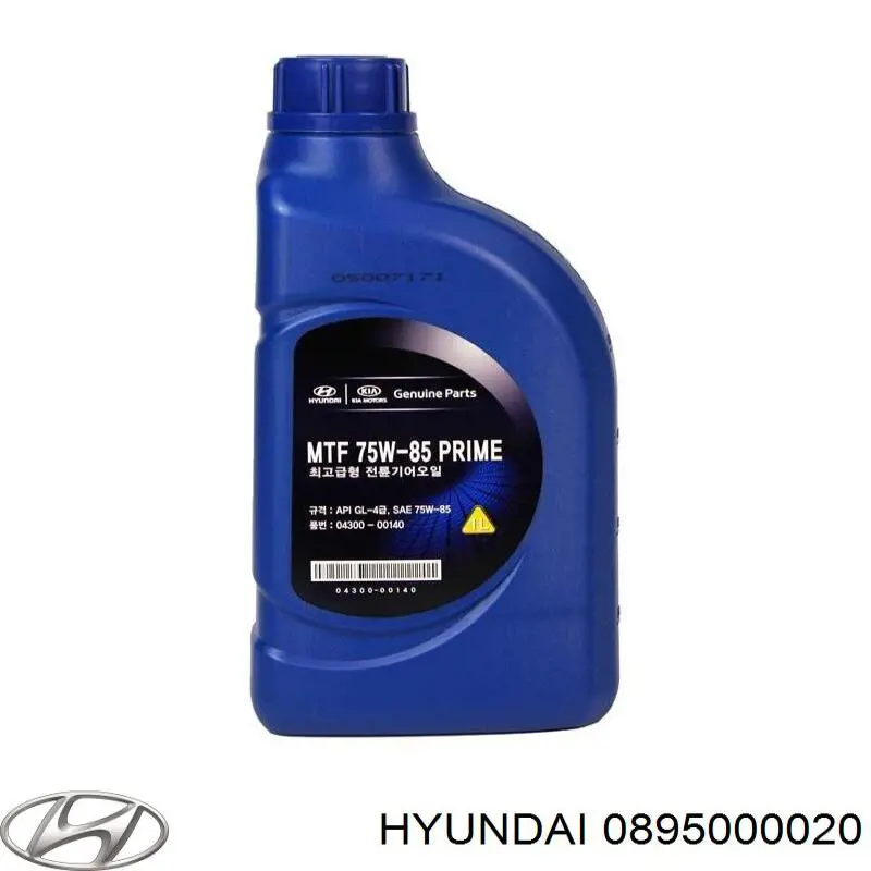  Трансмиссионное масло Hyundai/Kia (0895000020)