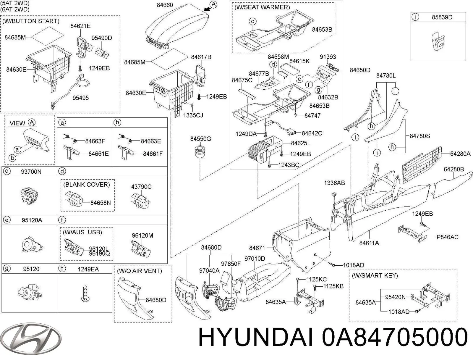  0A84705000 Hyundai/Kia