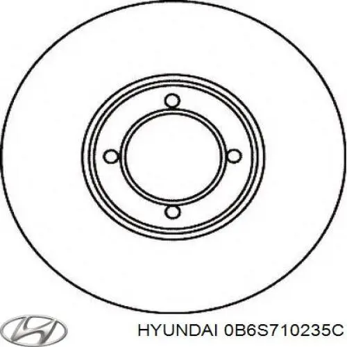 Прокладка клапанной крышки 0B6S710235C Hyundai/Kia
