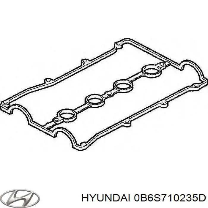 Прокладка клапанной крышки 0B6S710235D Hyundai/Kia