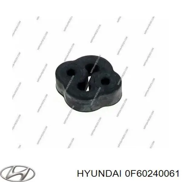 0F60240061 Hyundai/Kia подушка крепления глушителя