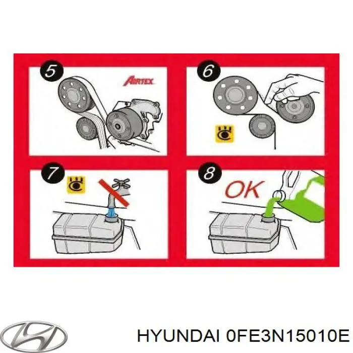 Помпа охлаждения Hyundai/Kia 0FE3N15010E цена, от 34.06 USD